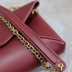 Calypso Bag 19cm Burgundy Sheepskin Leather