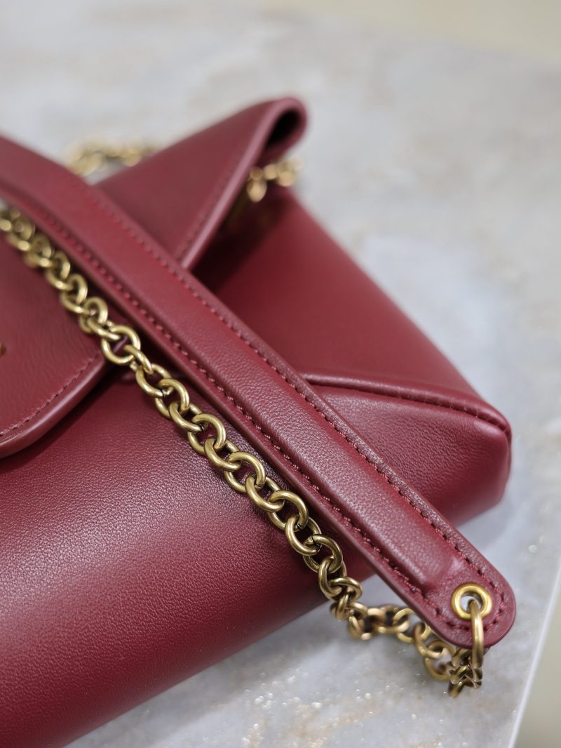 Calypso Bag 19cm Burgundy Sheepskin Leather