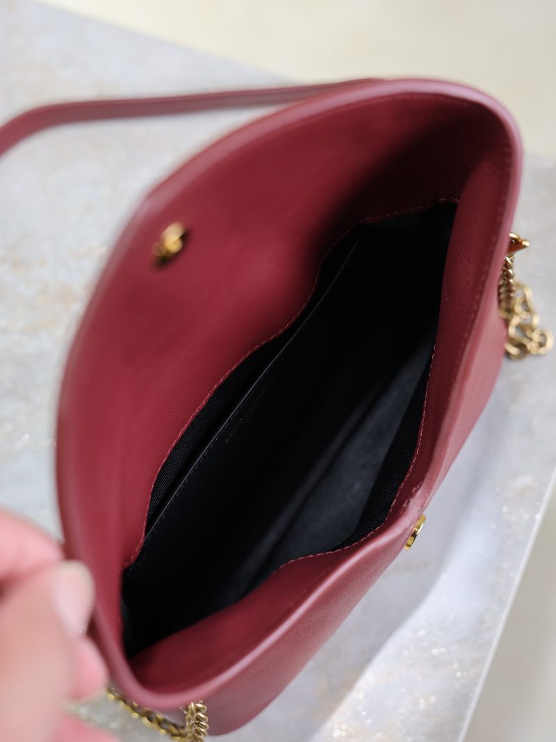 Calypso Bag 19cm Burgundy Sheepskin Leather
