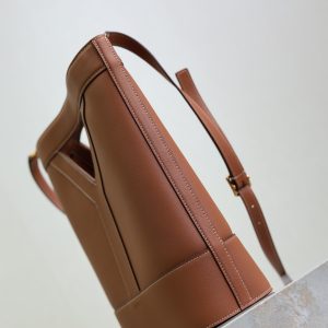 Y Small Bucket 23cm Caramel Leather