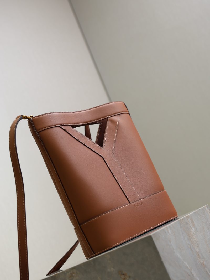 Y Small Bucket 23cm Caramel Leather