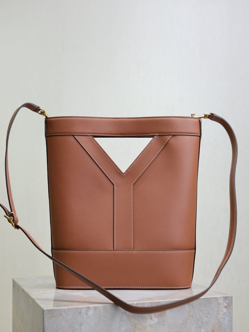Y Small Bucket 23cm Caramel Leather