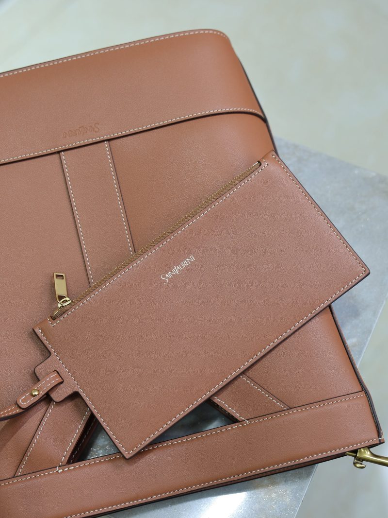 Y Small Bucket 23cm Caramel Leather