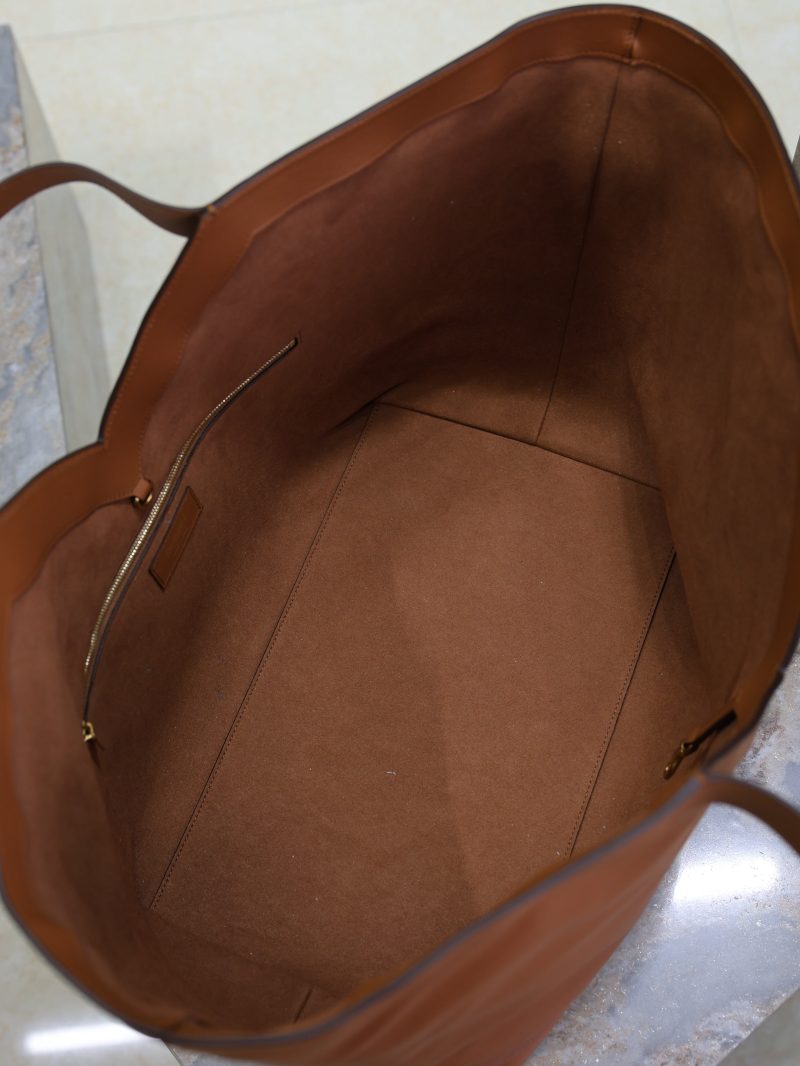 Y Tote Bag Brown Cowhide