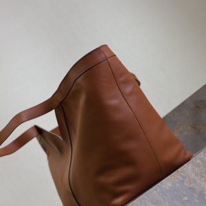 Y Tote Bag Brown Cowhide