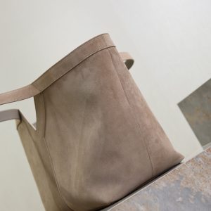 Y Tote Bag Gray Suede