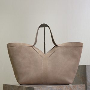 Y Tote Bag Gray Suede