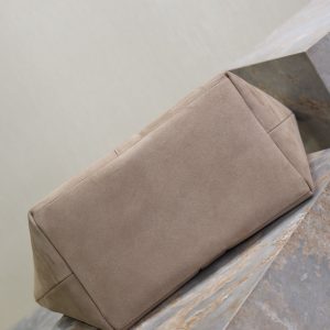 Y Tote Bag Gray Suede