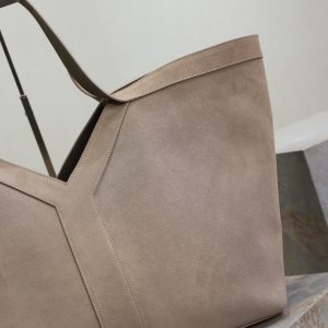 Y Tote Bag Gray Suede
