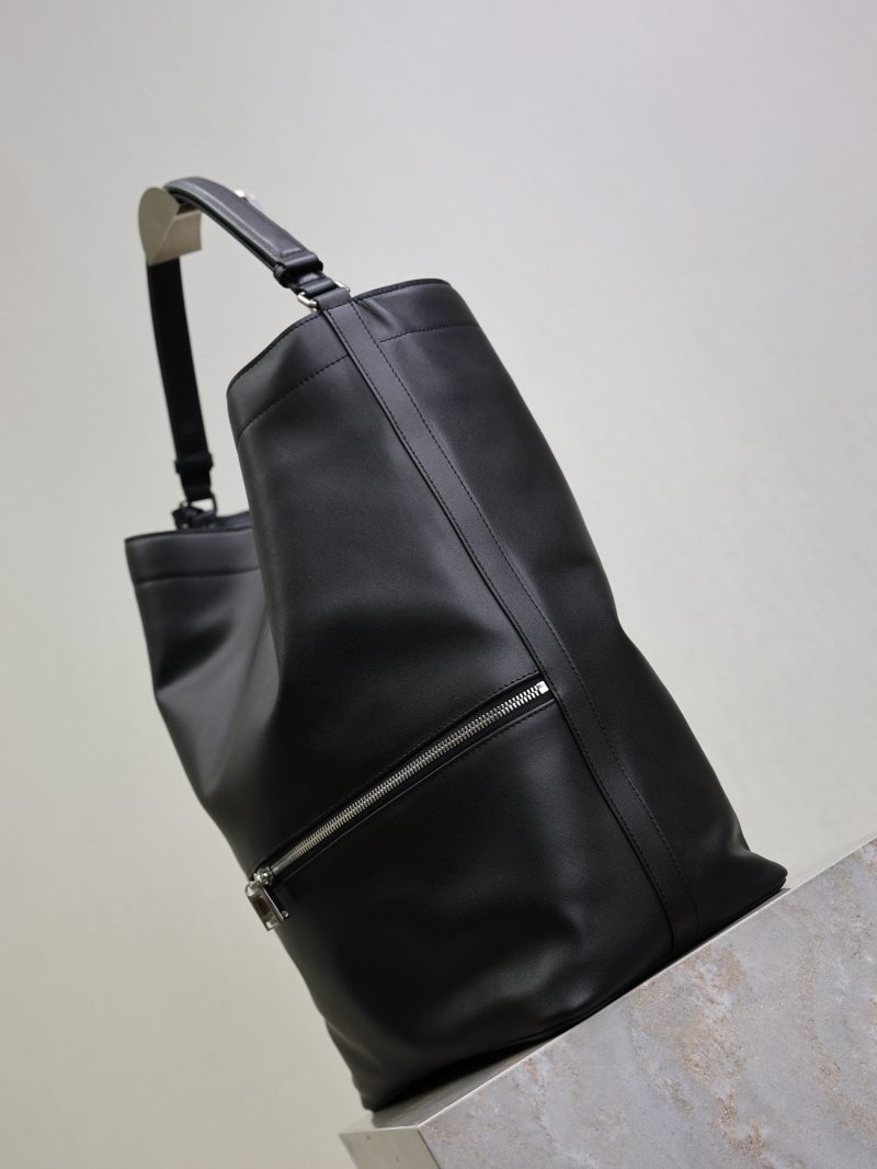 YSL Tag Hobo 31cm Black Cowhide