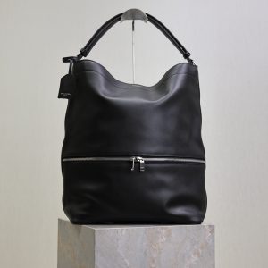 YSL Tag Hobo 31cm Black Cowhide