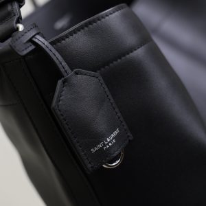 YSL Tag Hobo 31cm Black Cowhide