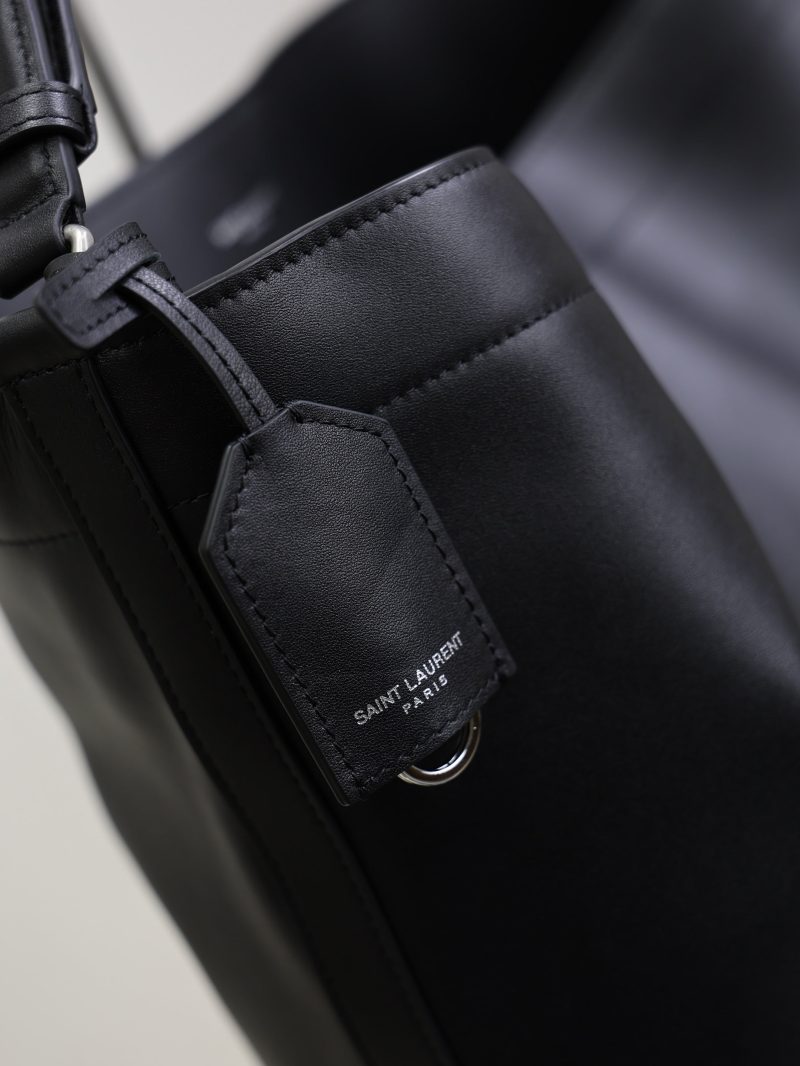 YSL Tag Hobo 31cm Black Cowhide