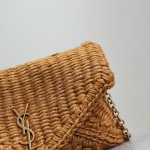 Calypso Bag 19cm Brown Rope Woven Leather