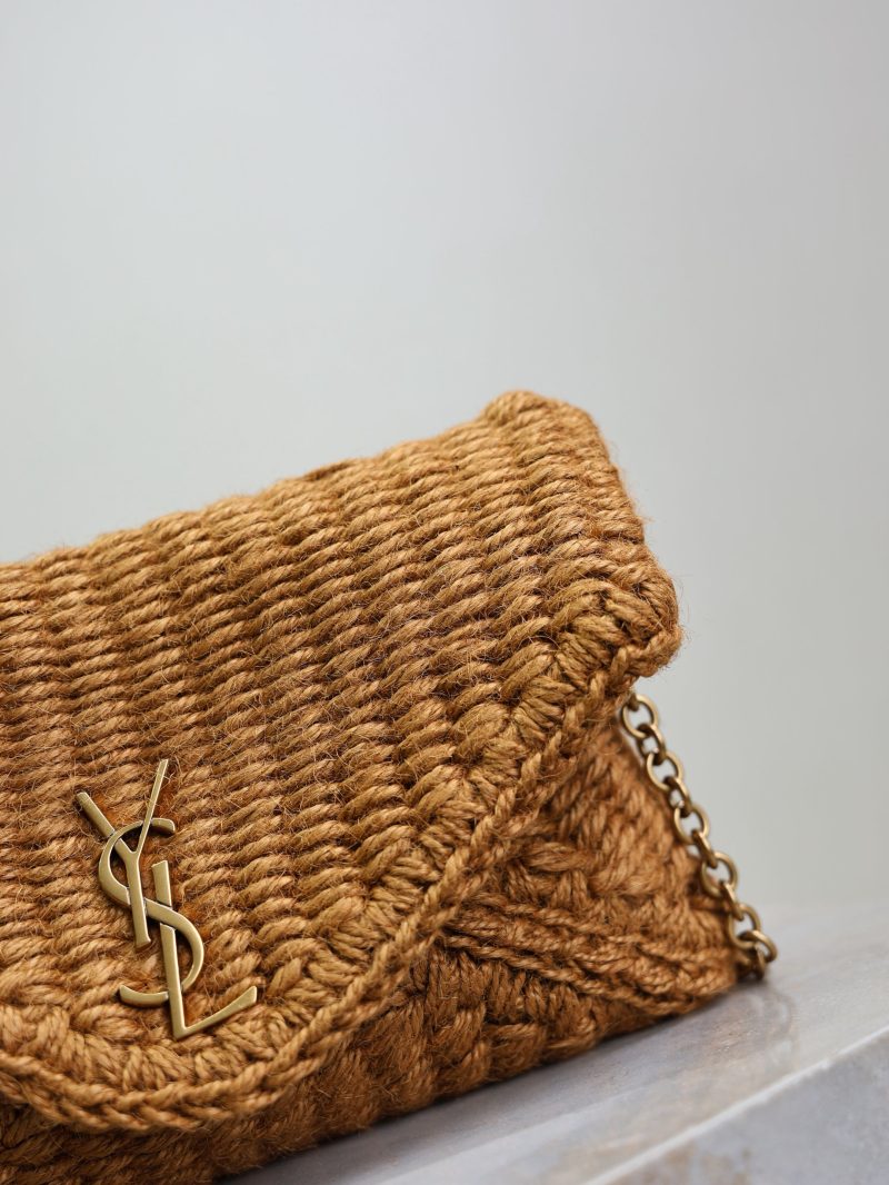 Calypso Bag 19cm Brown Rope Woven Leather