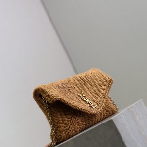 Calypso Bag 19cm Brown Rope Woven Leather