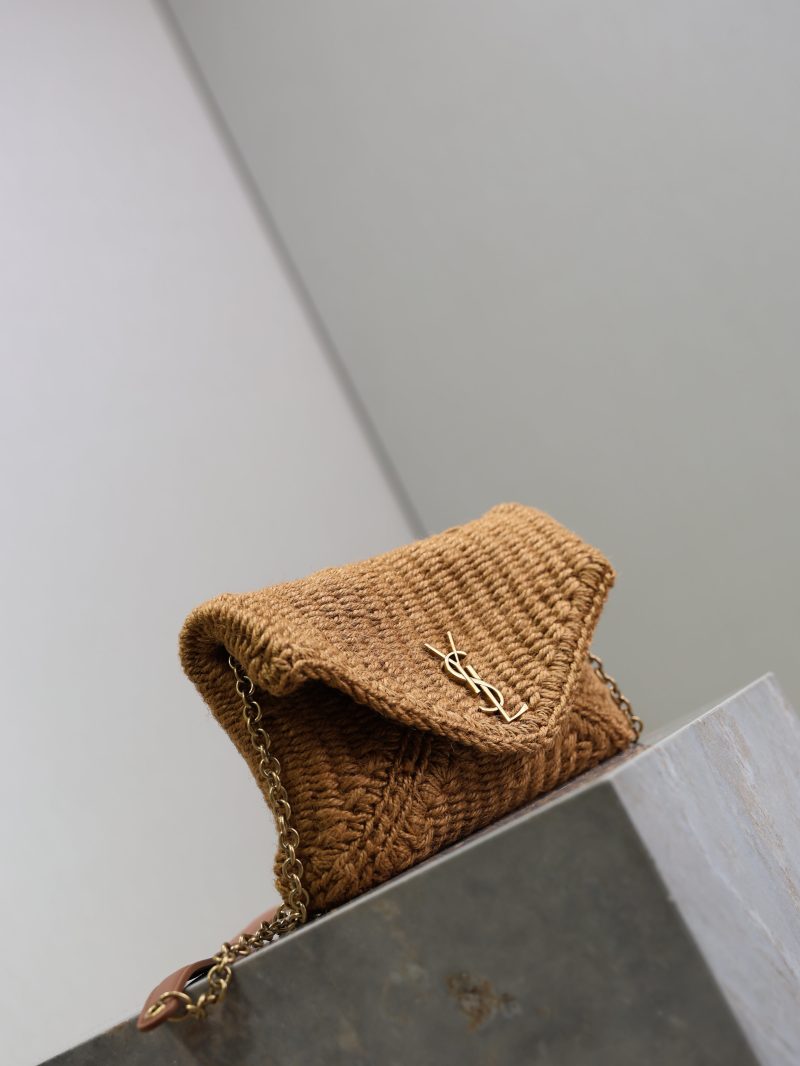 Calypso Bag 19cm Brown Rope Woven Leather