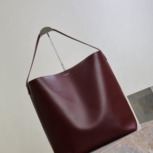 YSL Bold Hobo 37cm Burgundy Cowhide