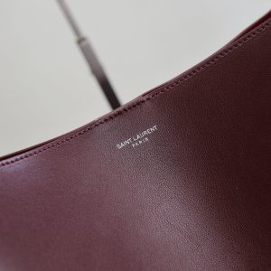 YSL Bold Hobo 37cm Burgundy Cowhide