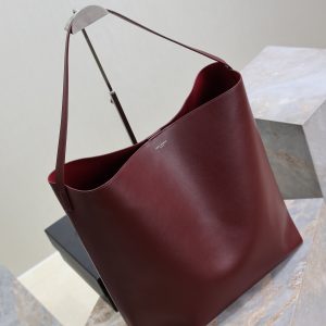 YSL Bold Hobo 37cm Burgundy Cowhide