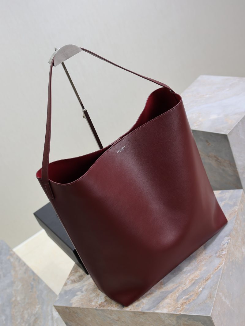 YSL Bold Hobo 37cm Burgundy Cowhide
