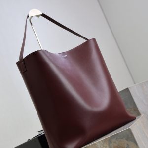 YSL Bold Hobo 37cm Burgundy Cowhide