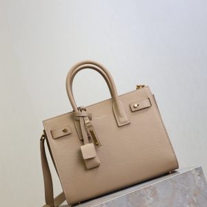 Sac De Jour Nano 26cm Beige Grain Cowhide GHW