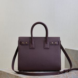 Sac De Jour Nano 32cm Dark Burgundy Grain Cowhide GHW