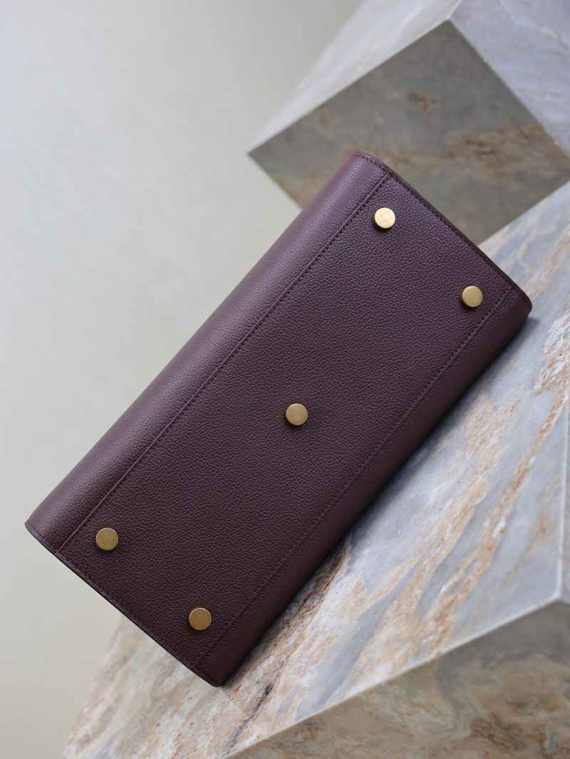 Sac De Jour Nano 32cm Dark Burgundy Grain Cowhide GHW