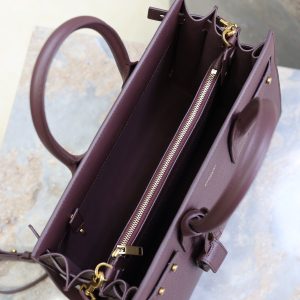 Sac De Jour Nano 32cm Dark Burgundy Grain Cowhide GHW