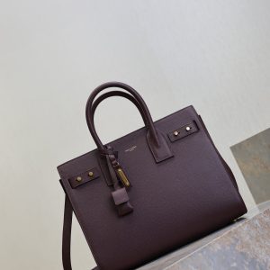 Sac De Jour Nano 32cm Dark Burgundy Grain Cowhide GHW