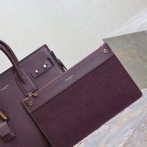 Sac De Jour Nano 32cm Dark Burgundy Grain Cowhide GHW
