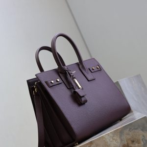 Sac De Jour Nano 32cm Dark Burgundy Grain Cowhide GHW