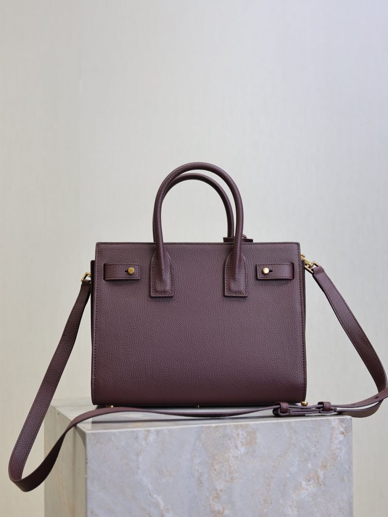 Sac De Jour Nano 26cm Dark Burgundy Grain Cowhide GHW