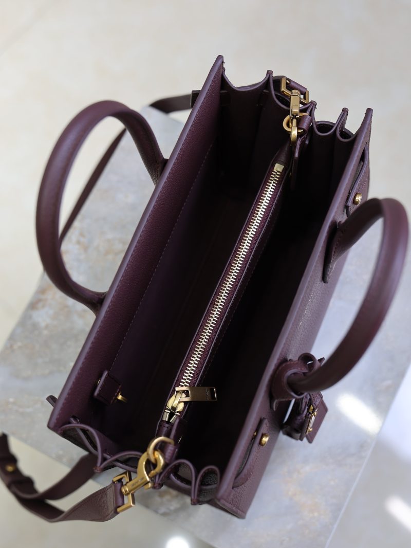 Sac De Jour Nano 26cm Dark Burgundy Grain Cowhide GHW