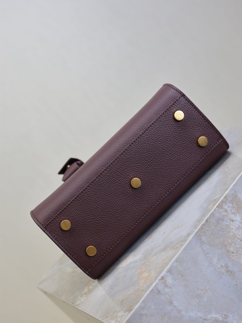 Sac De Jour Nano 22cm Dark Burgundy Grain Cowhide GHW