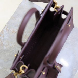 Sac De Jour Nano 22cm Dark Burgundy Grain Cowhide GHW