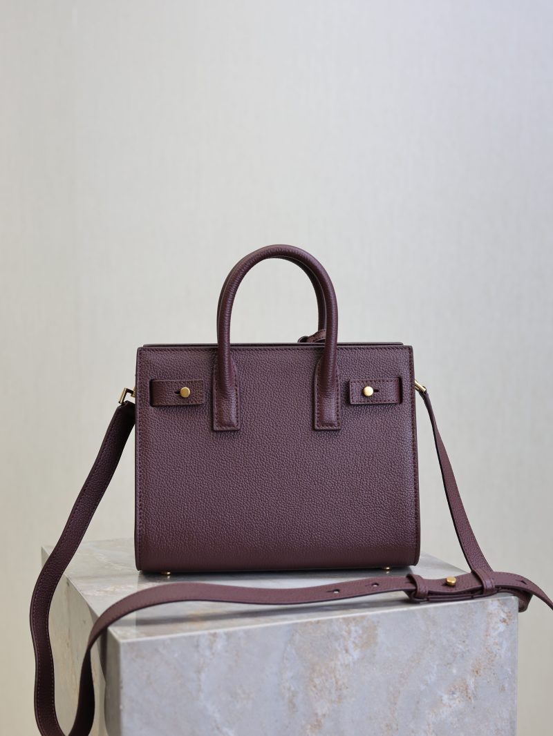Sac De Jour Nano 22cm Dark Burgundy Grain Cowhide GHW