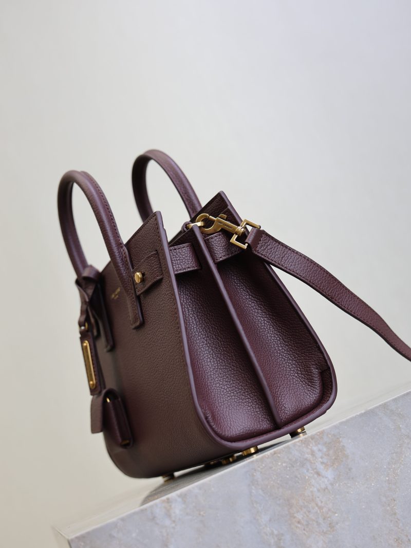 Sac De Jour Nano 22cm Dark Burgundy Grain Cowhide GHW