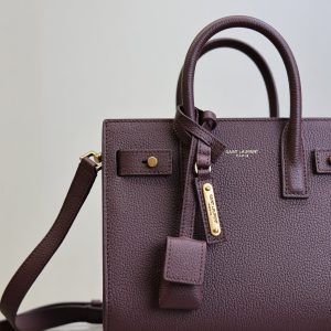 Sac De Jour Nano 22cm Dark Burgundy Grain Cowhide GHW