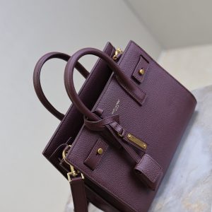Sac De Jour Nano 22cm Dark Burgundy Grain Cowhide GHW