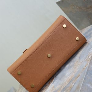 Sac De Jour Nano 32cm Brown Grain Cowhide GHW