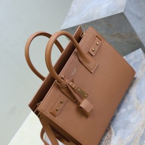 Sac De Jour Nano 32cm Brown Grain Cowhide GHW