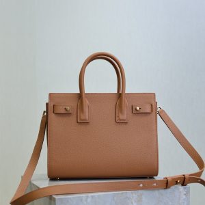 Sac De Jour Nano 26cm Brown Grain Cowhide GHW