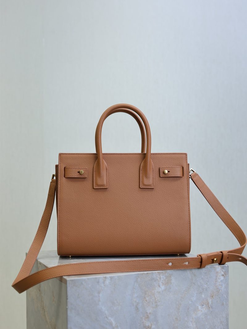 Sac De Jour Nano 26cm Brown Grain Cowhide GHW