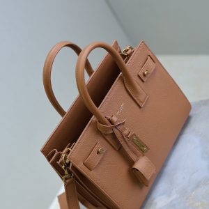 Sac De Jour Nano 26cm Brown Grain Cowhide GHW