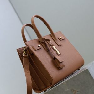 Sac De Jour Nano 26cm Brown Grain Cowhide GHW