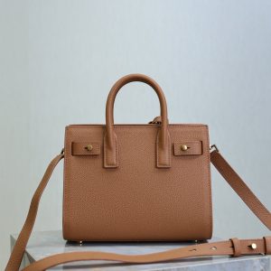 Sac De Jour Nano 22cm Brown Grain Cowhide GHW