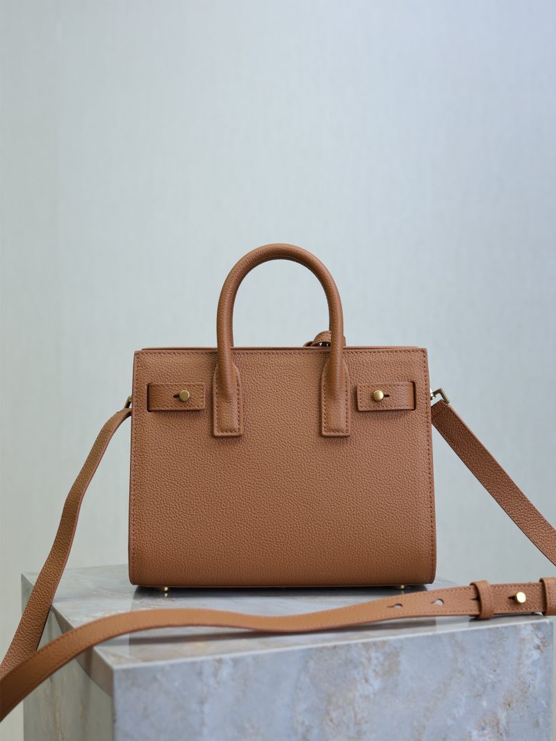 Sac De Jour Nano 22cm Brown Grain Cowhide GHW