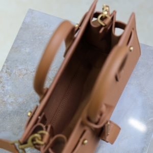 Sac De Jour Nano 22cm Brown Grain Cowhide GHW